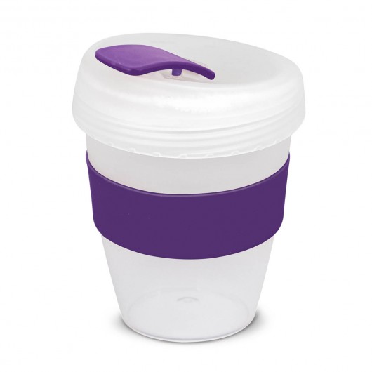 White Purple Frosted Forrest Eco Cups
